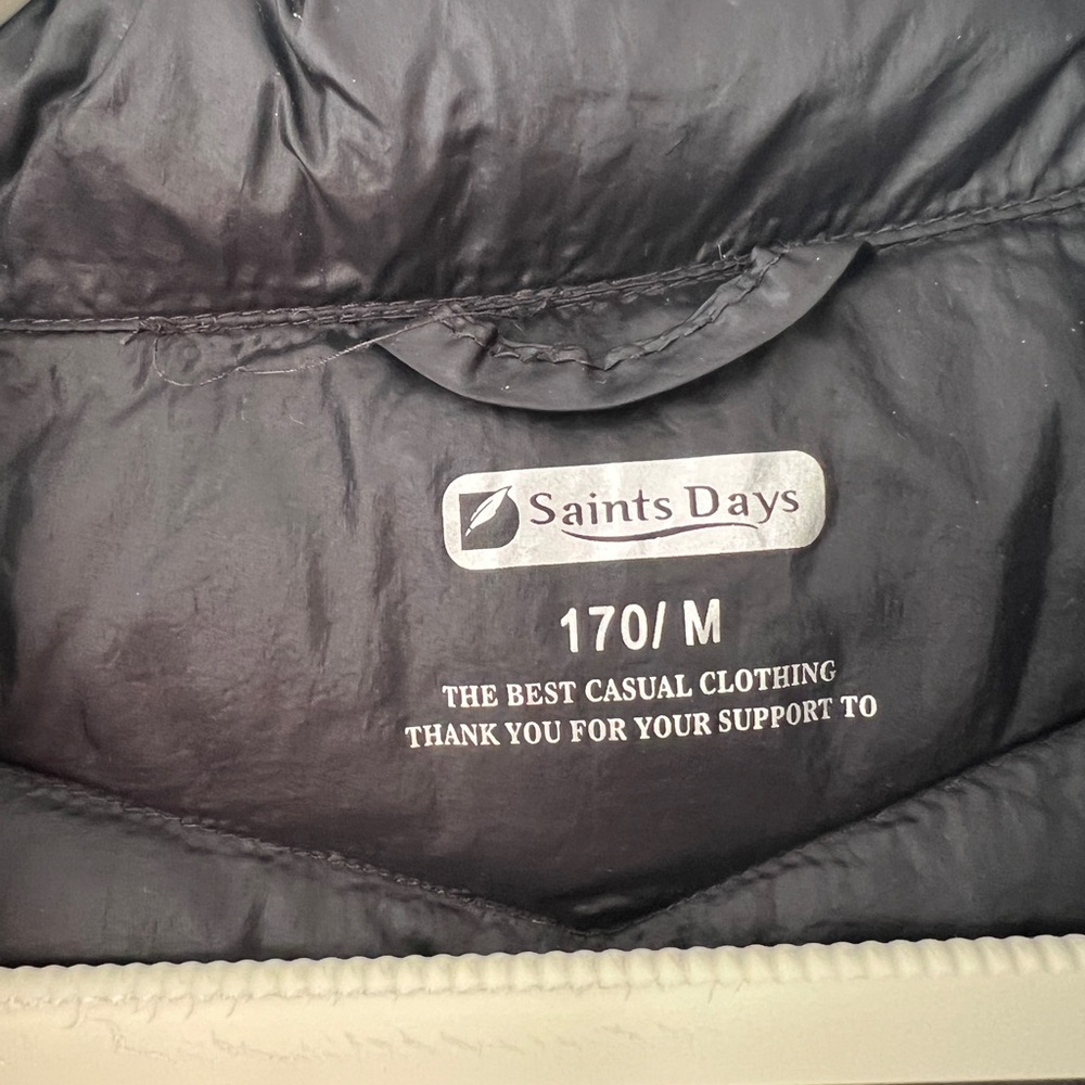 Ultra light black down jacket - Picture 3 of 3